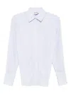 Monse Button Down With Back Belt Shirt In Blue