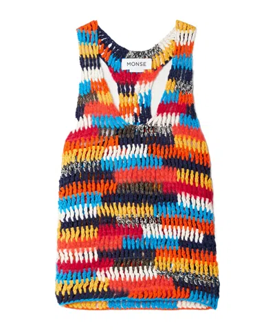 Monse Color Block Cotton-blend Top In Multi