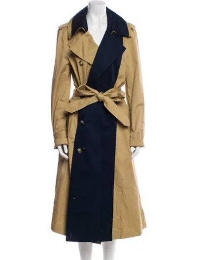 Pre-owned Monse Colorblock Pattern Trench Coat In Multi