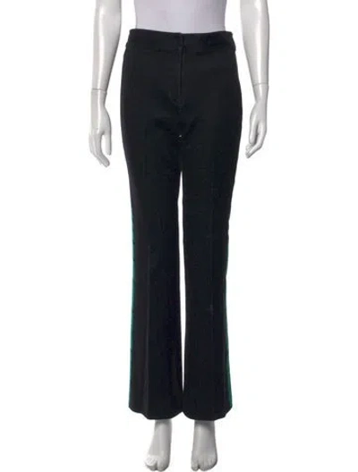 Pre-owned Monse Colorblock Pattern Wide Leg Pants In Black