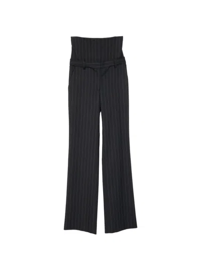 Monse Corset Tailored Trousers In Blue