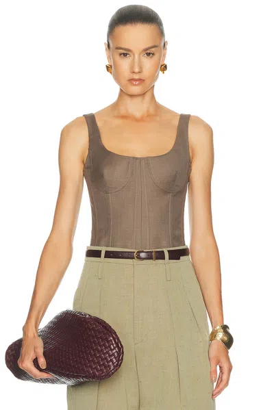 Monse Corset Top In Brown