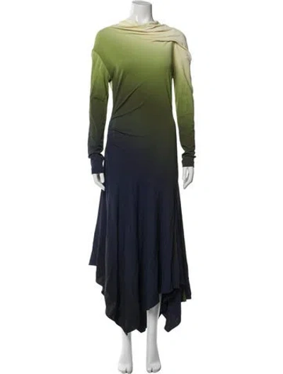 Pre-owned Monse Cowl Neck Long Dress W/ Tags In Multi