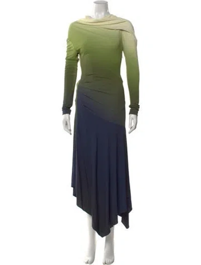 Pre-owned Monse Cowl Neck Long Dress W/ Tags In Multi