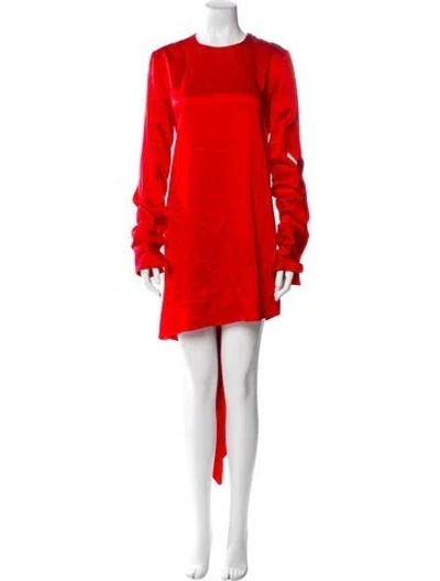 Pre-owned Monse Crew Neck Knee-length Dress In Red
