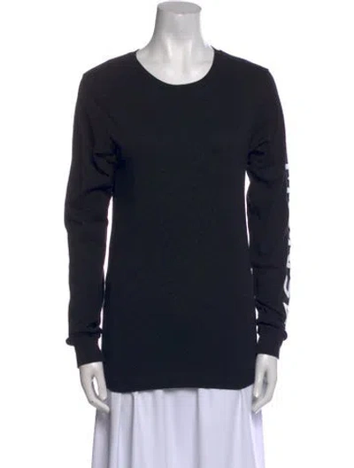 Pre-owned Monse Crew Neck Long Sleeve Sweatshirt In Black