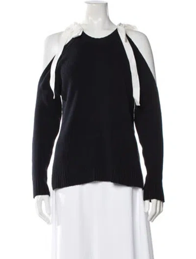 Pre-owned Monse Crew Neck Sweater In Blue