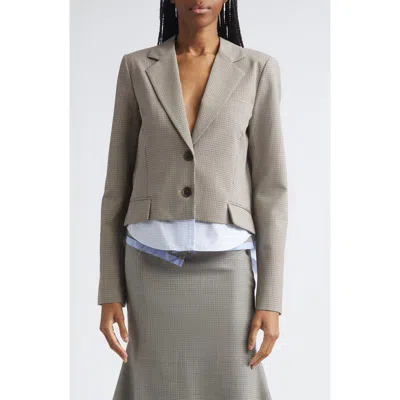 Monse Crop Back Cascade Jacket In Gray