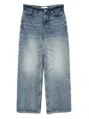 Monse Crystal-studs Embellished Jeans In Blue