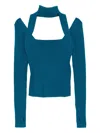 Monse Cut-out Top In Blue
