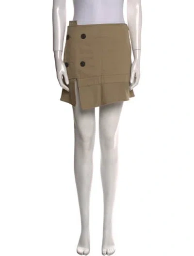 Pre-owned Monse Cutout Accent Mini Skirt In Neutral