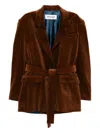 Monse Deconstructed-lapel Blazer In Brown