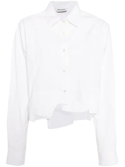 Monse Deconstructed Poplin Shirt In Neutrals