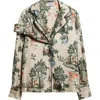 Monse Deconstructed Silk Pajama Top In Neutral