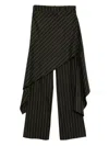 Monse Deconstructed Skirt Trousers In Brown