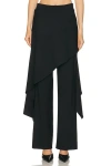 Monse Deconstructed Tailored Skirt Trouser In Black
