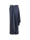 Monse Draped-panel Trousers In Blue