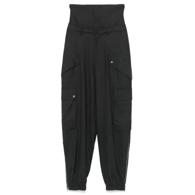 Monse Double Waistband Cargo Pants In Black