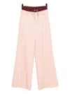 Monse Double Waistband Trousers In Pink