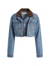Monse Double-loop Denim Jacket In Blue