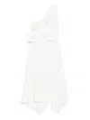 Monse Draped Dress In White