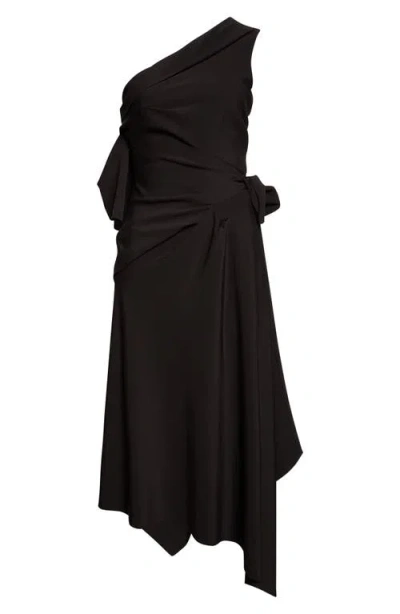 Monse Draped Towel Dress In Black
