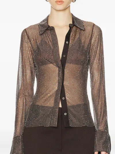 Monse Embellished Shirt In Brown