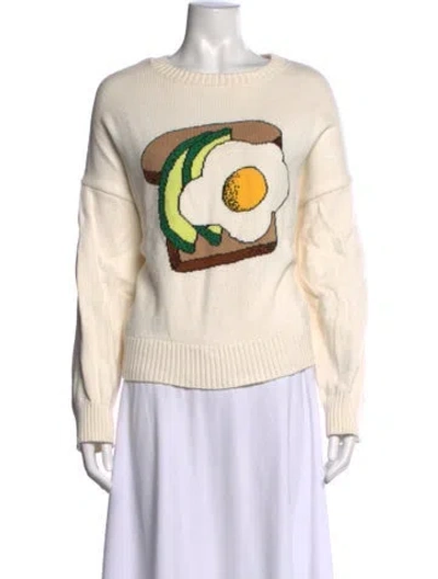Pre-owned Monse Graphic Print Bateau Neckline Sweater In Neutrals
