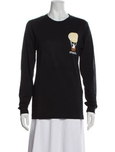 Pre-owned Monse Graphic Print Crew Neck T-shirt In Gray