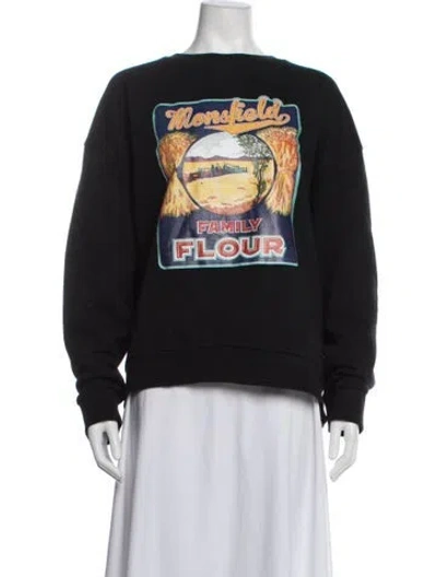 Pre-owned Monse Graphic Print Jacket In Black
