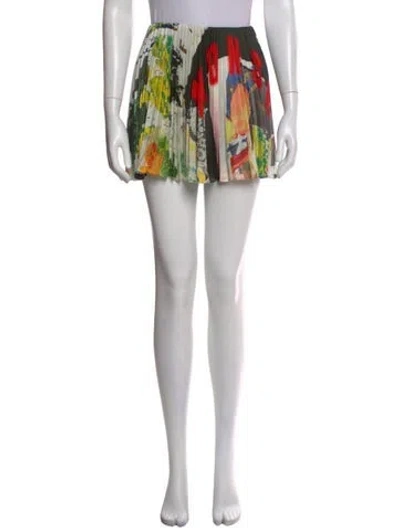 Pre-owned Monse Graphic Print Mini Skirt In Black