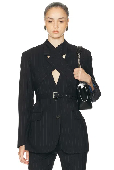 Monse Harness Tailored Blazer In Black