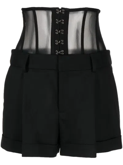 Monse Shorts Mit Hohem Bund In Black