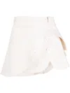 Monse High-waisted Asymmetric Layered Skirt In White