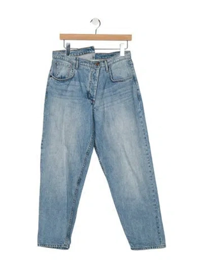 Pre-owned Monse High-rise Straight Leg Jeans In Blue