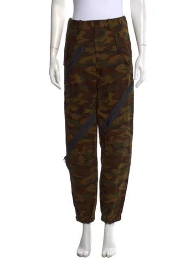 Pre-owned Monse High-rise Straight Leg Jeans In Green