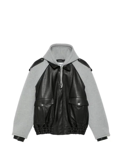 Monse Hybrid Bomber Jacket In Black
