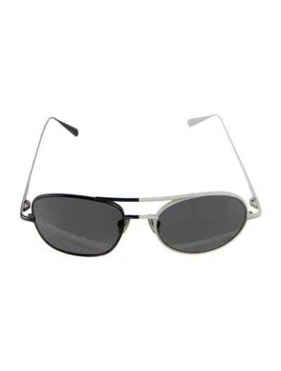Pre-owned Monse Jack One Aviator Sunglasses In Metallic/neutrals
