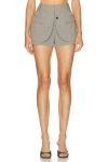 Monse Jacket Hem Short In Multi