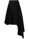 Monse Asymmetrischer Rock In Black