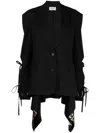 Monse Sakko Mit Wirkungen-layering In Black