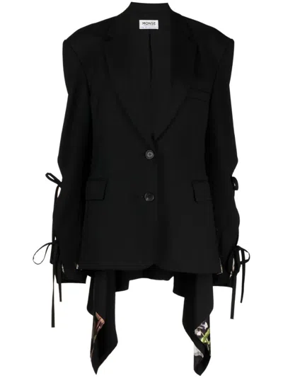 Monse Sakko Mit Wirkungen-layering In Black
