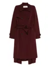Monse Layered Trench Coat In Red