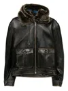 Monse Leather Bomber Jacket In Black