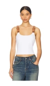Monse Leather Strap Tank Top