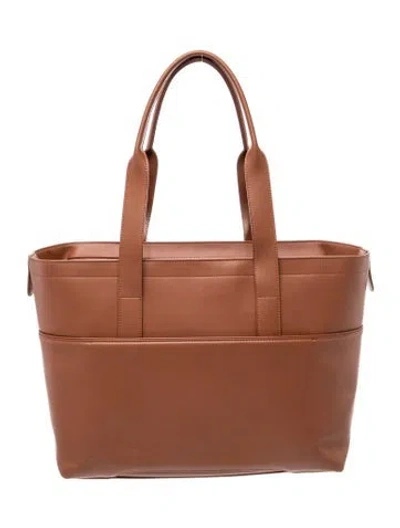 Pre-owned Monse Leather Tote In Brown