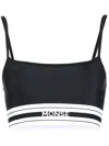 Monse Logo-waist Sports Bra In Black