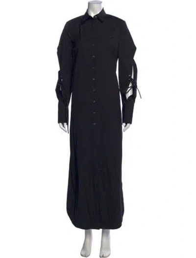 Pre-owned Monse Long Dress In Black