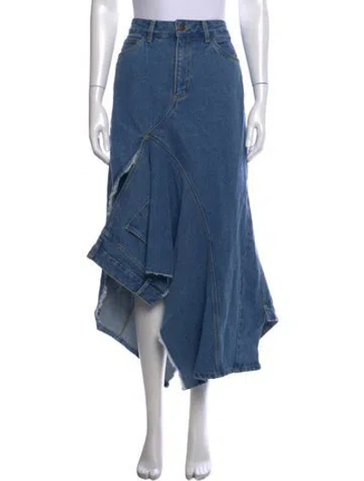 Pre-owned Monse Long Skirt In Blue