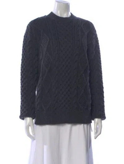 Pre-owned Monse Merino Wool Crew Neck Sweater In Gray